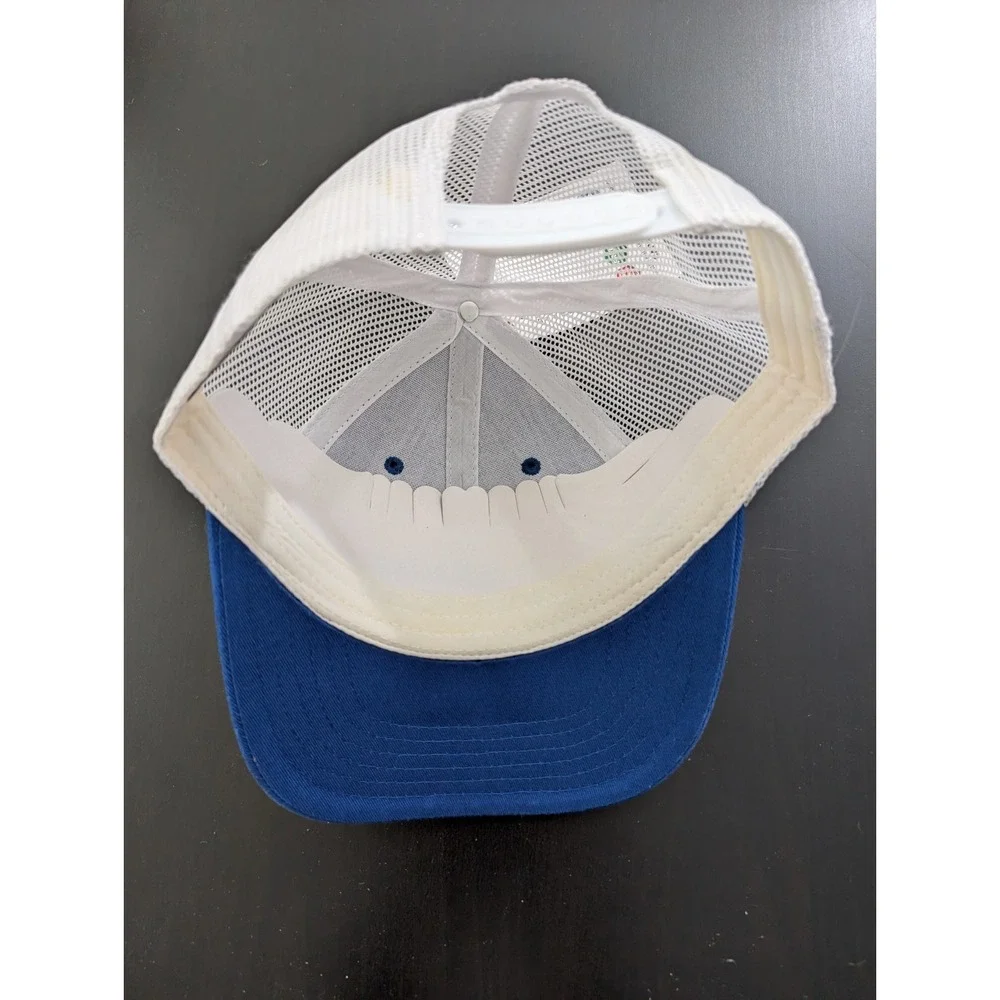 PBS KIDS Baseball Hat Cap Blue/White‎ Mesh Back Trucker TV Logo Adult Sz NEW NWT